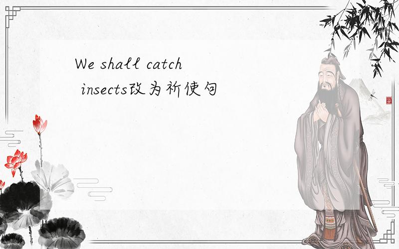 We shall catch insects改为祈使句