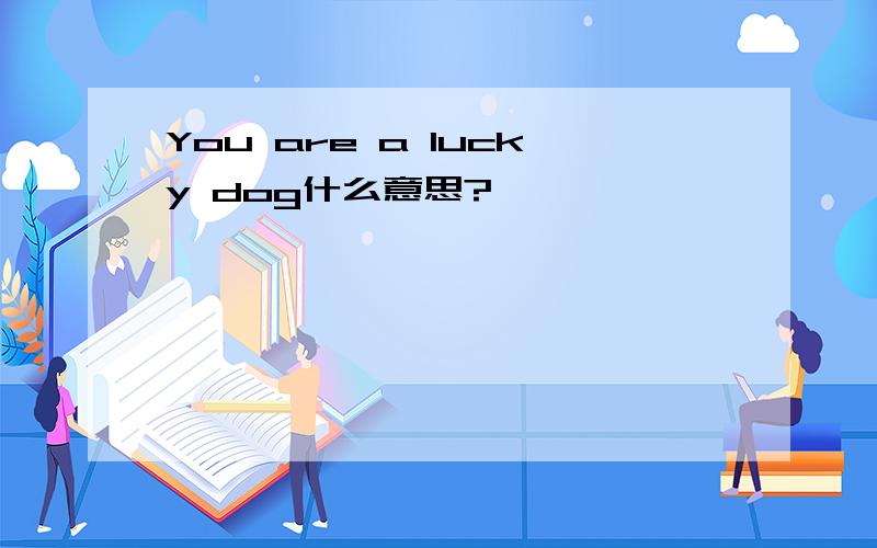 You are a lucky dog什么意思?